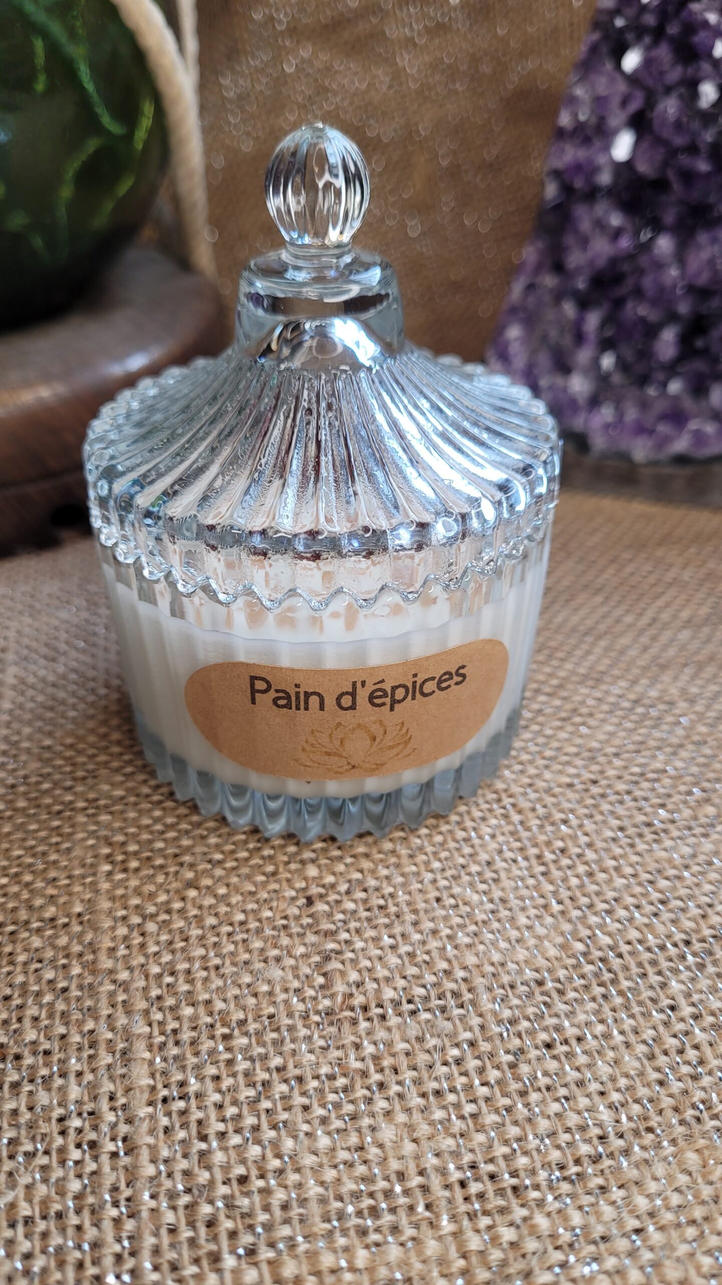 Bougie d'intention Pierre de Lune Pain d'Epices – Image 3