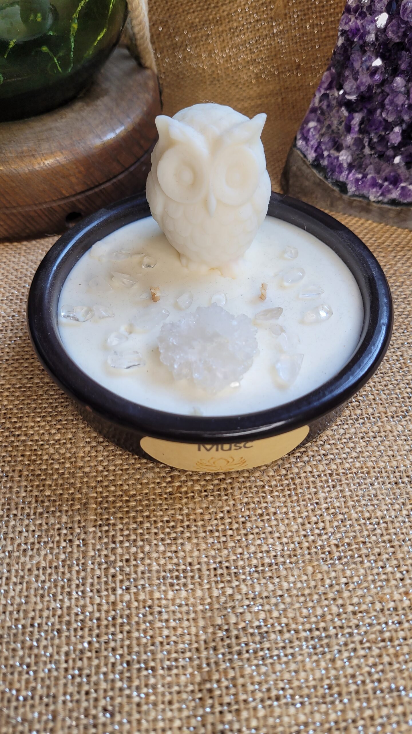 Bougie Hiboux parfum Musc – Image 4