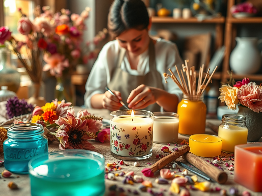 atelier-de-fabrication-dune-bougie-fleurie