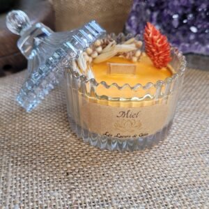 Bougie bonbonnière parfum Miel