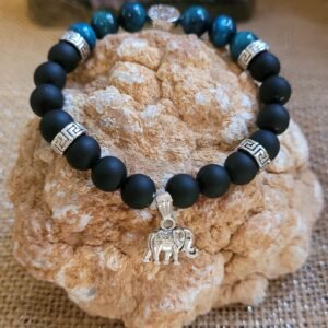 Bracelet Œil de Tigre bleu Obsidienne 8mm