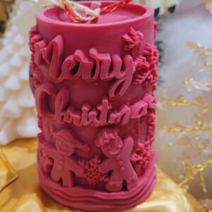 Bougie de Noël Merry Christmas