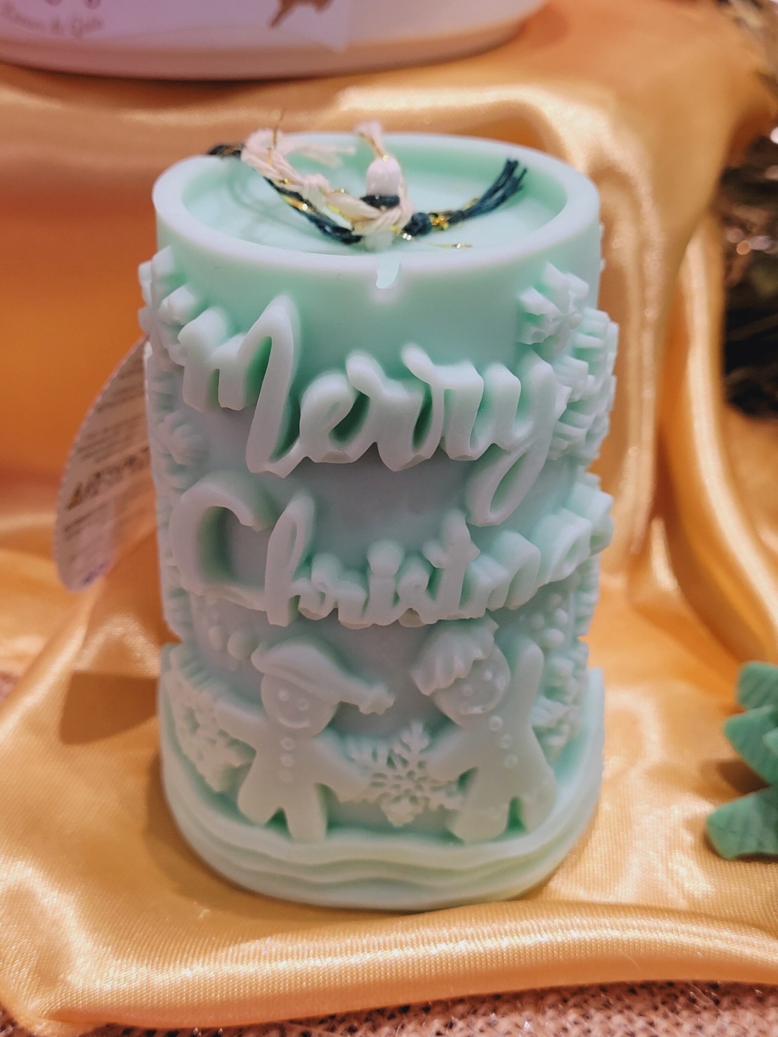 Bougie de Noël Merry Christmas – Image 2