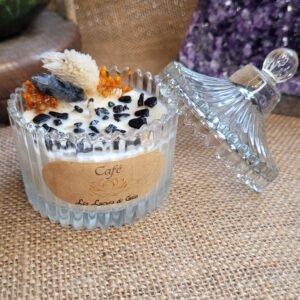 Bougie d&rsquo;intention Tourmaline parfum Café