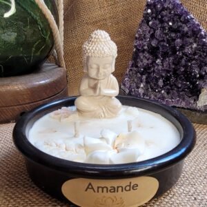 Bougie d’intention Bouddha parfum Amande