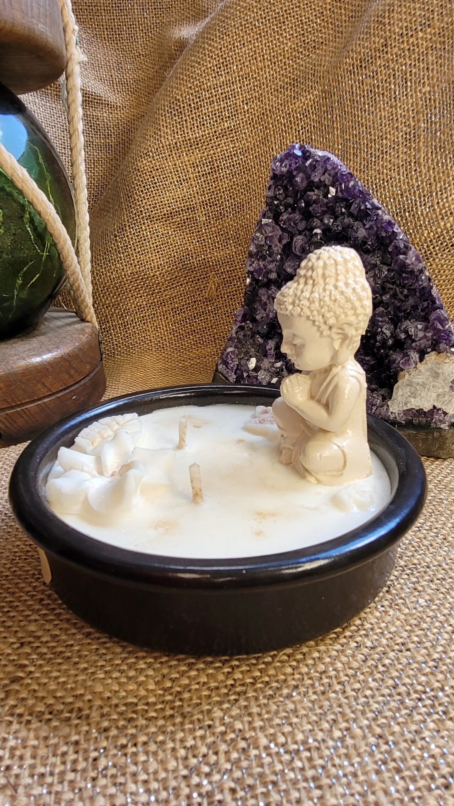 Bougie d'intention Bouddha parfum Amande – Image 2