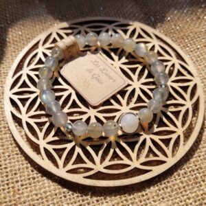 Bracelet Labradorite Pierre de Lune 6mm