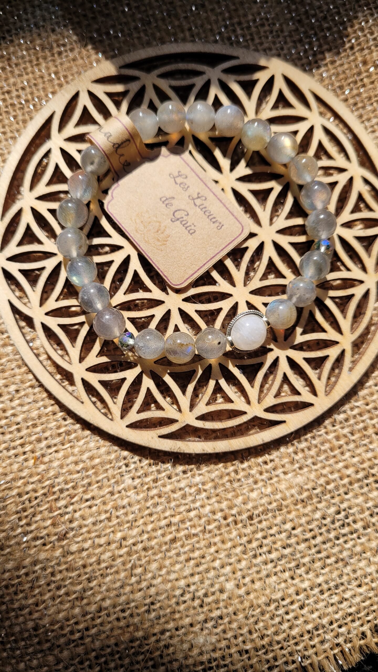 Bracelet Labradorite Pierre de Lune 6mm – Image 2