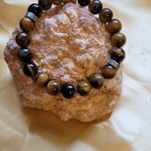 Bracelet œil de tigre homme 10mm