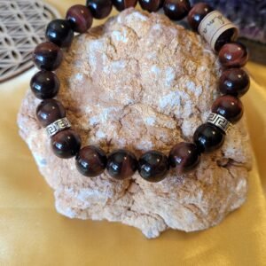Bracelet Œil de Taureau Homme 10mm