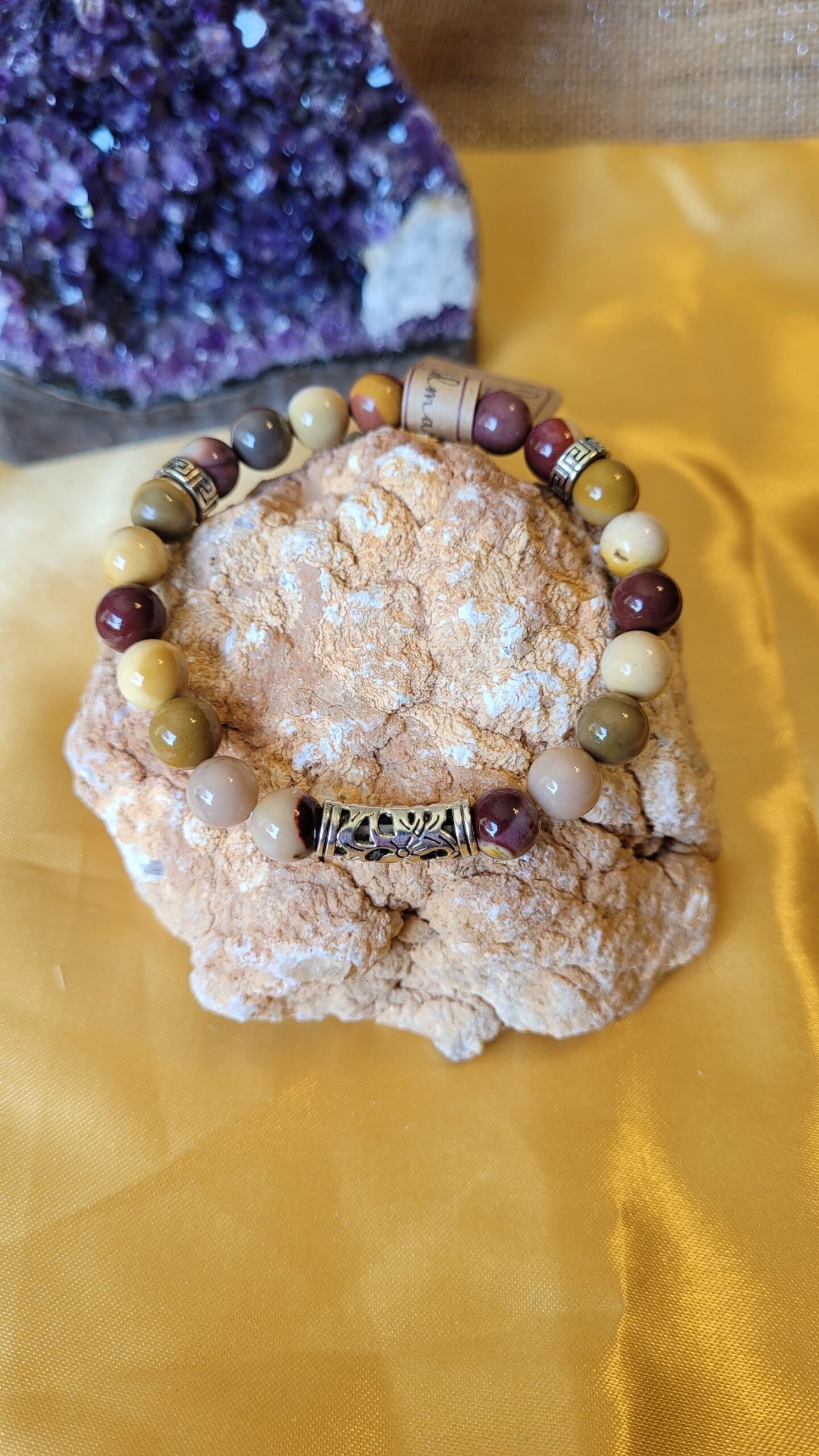 Bracelet Mokaïte 8mm Homme