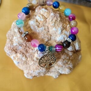 Bracelet Agate Rubanée 8mm