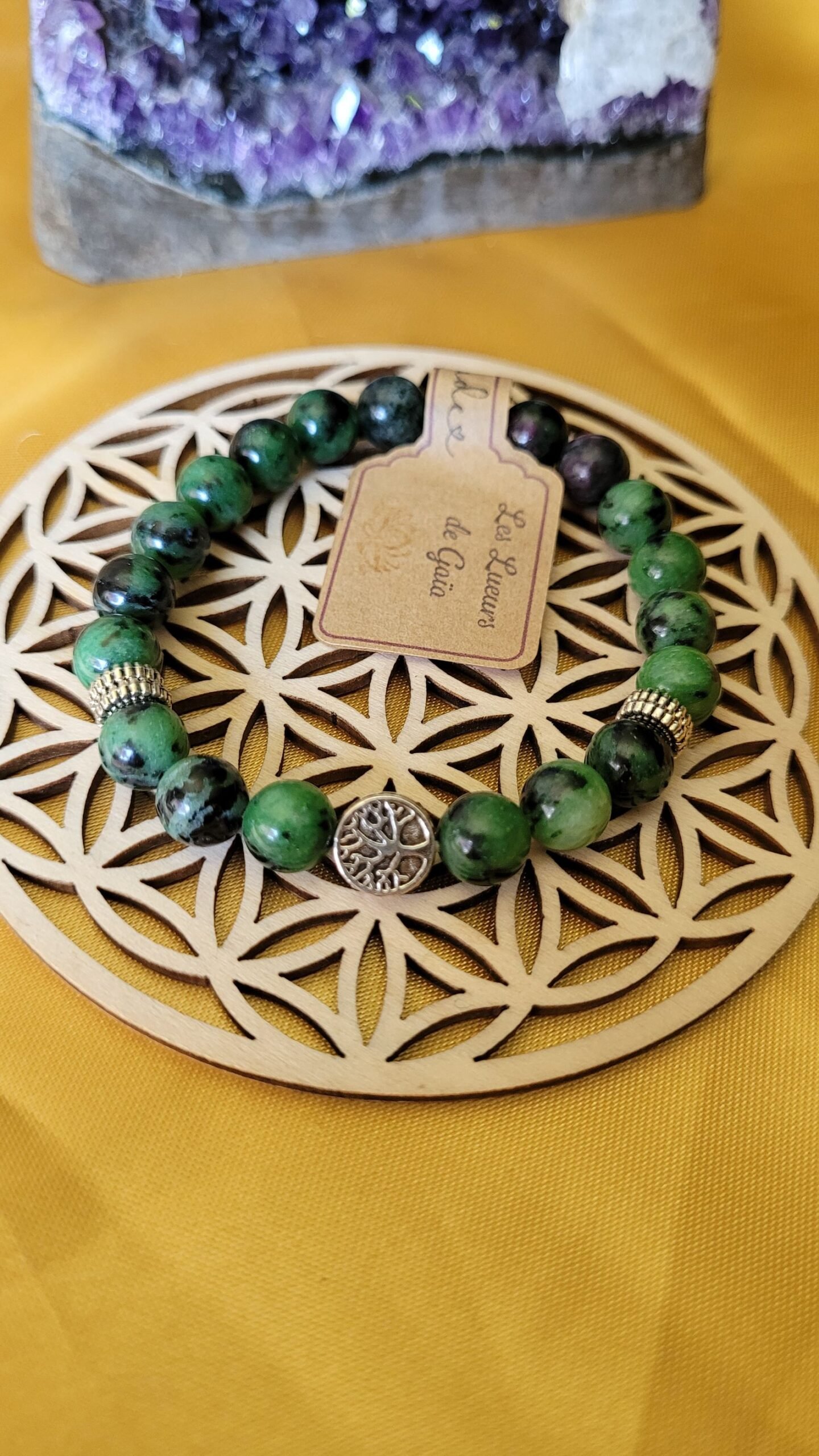 Bracelet Rubis Zoïsite-8mm – Image 2