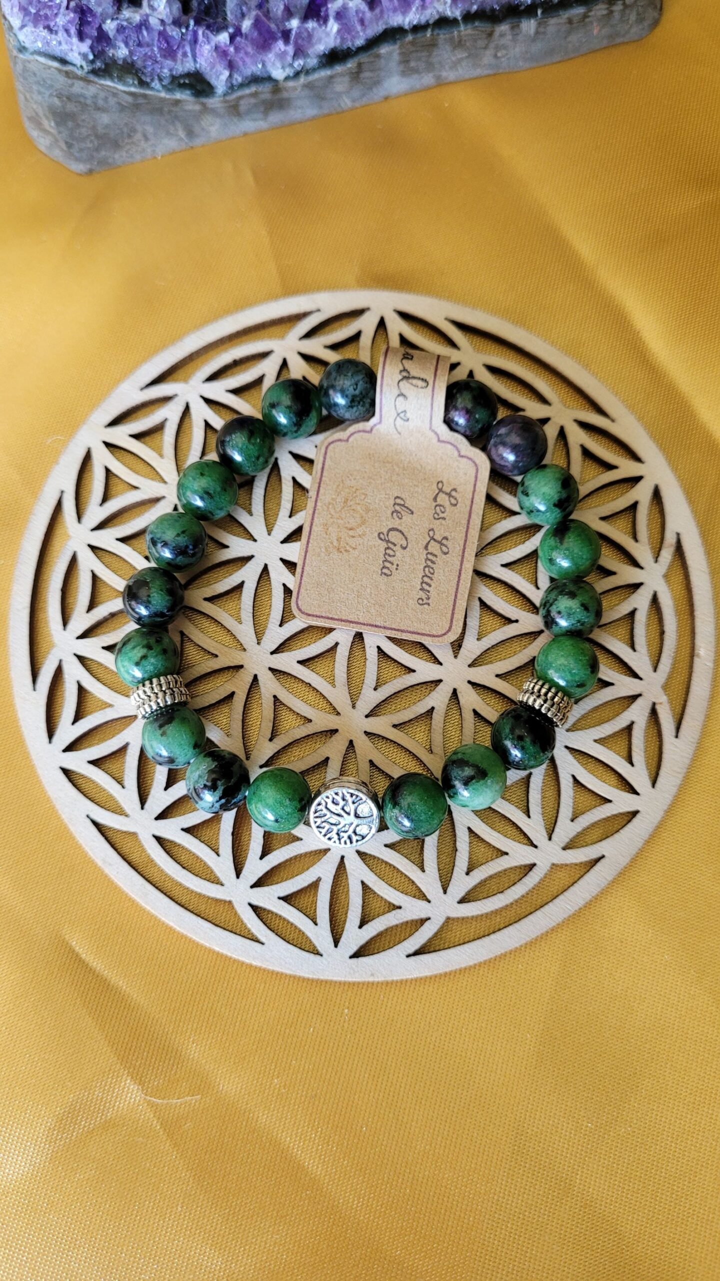 Bracelet Rubis Zoïsite-8mm – Image 3