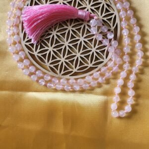 Mala Quartz Rose 108 perles