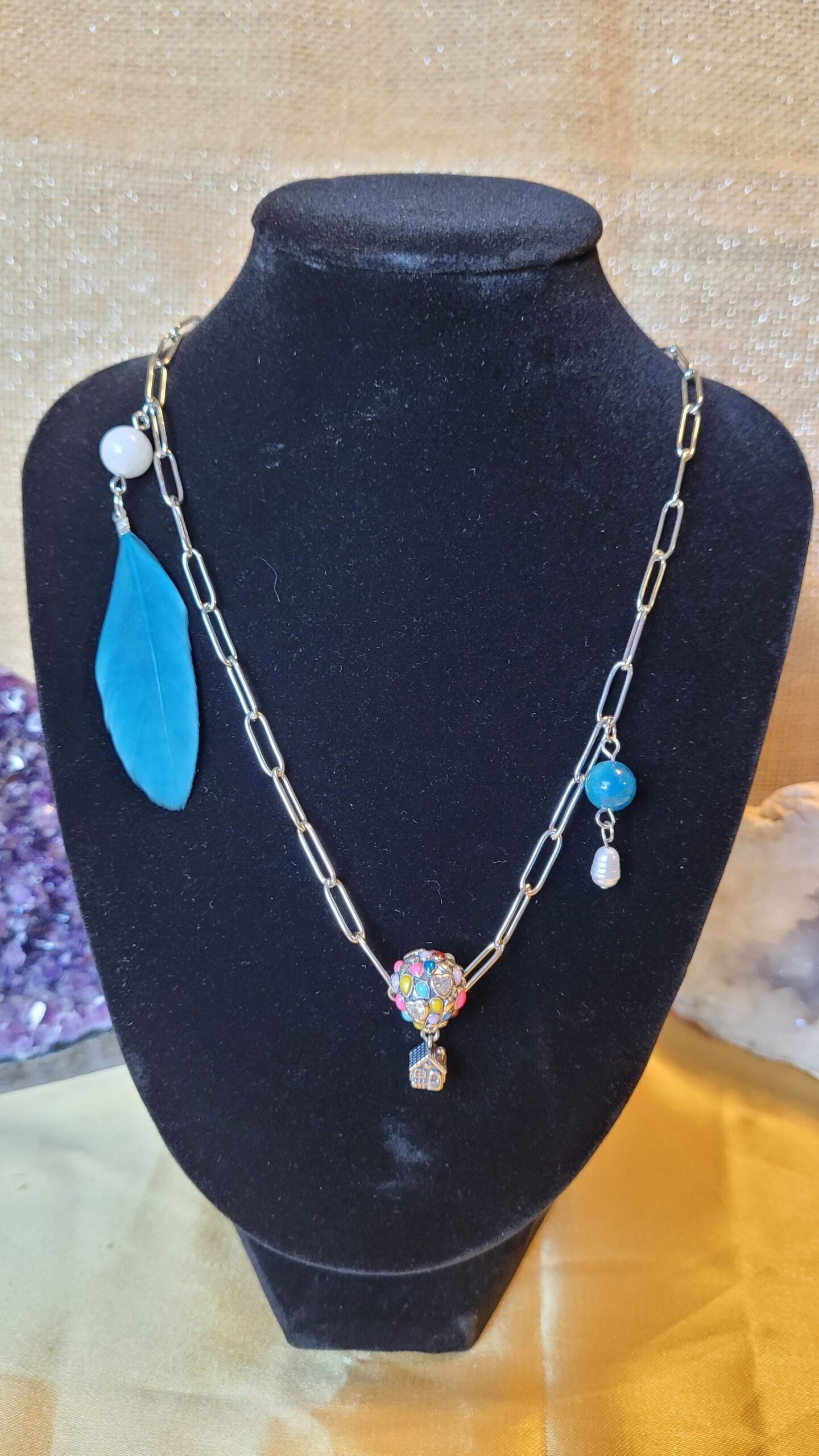 Parure collier boucles d'oreilles "La Haut" – Image 2