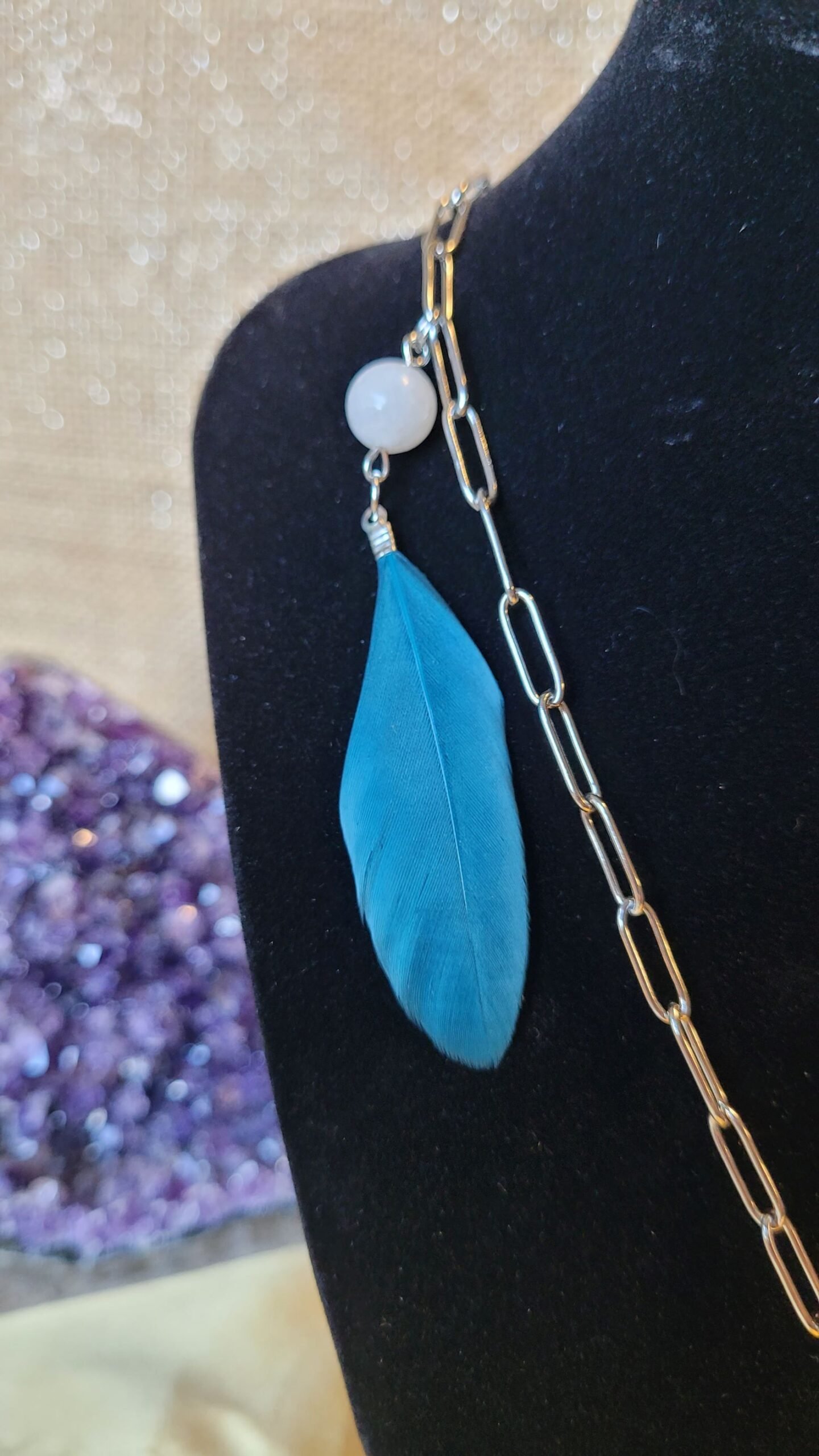 Parure collier boucles d'oreilles "La Haut" – Image 3