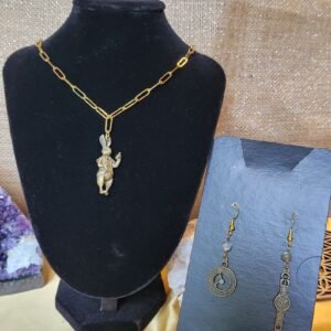 Parure collier boucles d’oreilles « Alice »