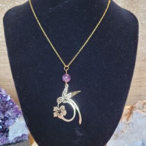 Collier Colibri Améthyste