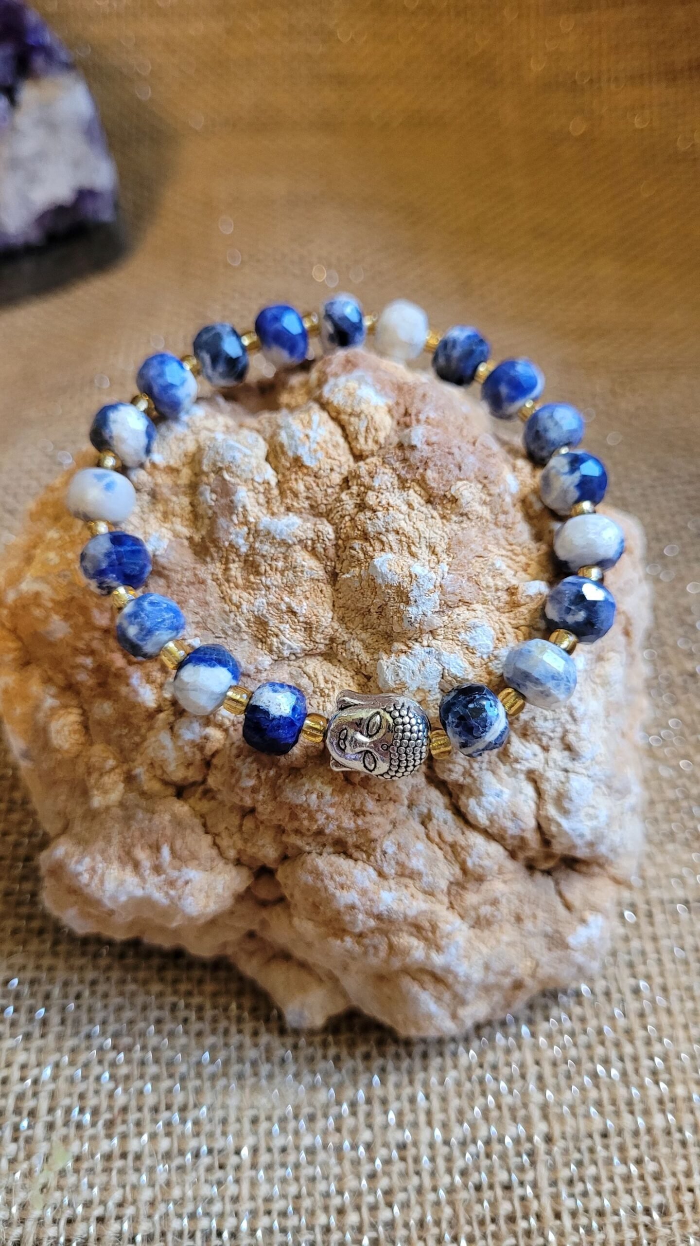 Bracelet Sodalite Facetté 8mm