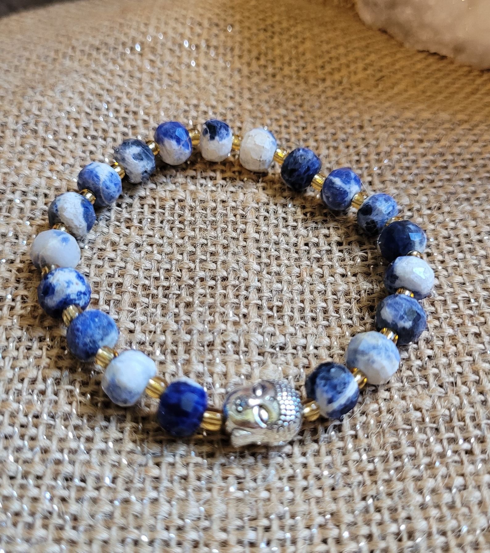 Bracelet Sodalite Facetté 8mm – Image 2