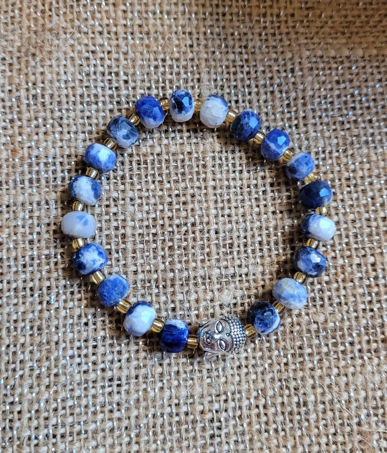 Bracelet Sodalite Facetté 8mm – Image 3