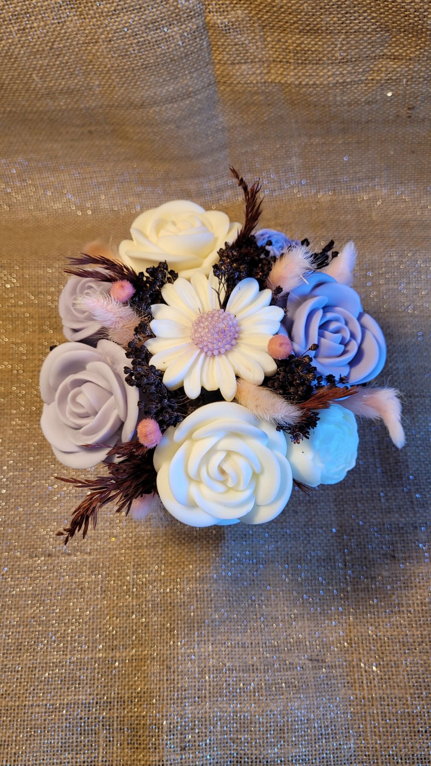 Bougie bouquet de fleurs parfum Violette – Image 2