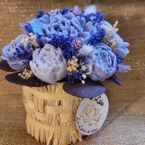 Bougie bouquet de fleurs parfum Lilas