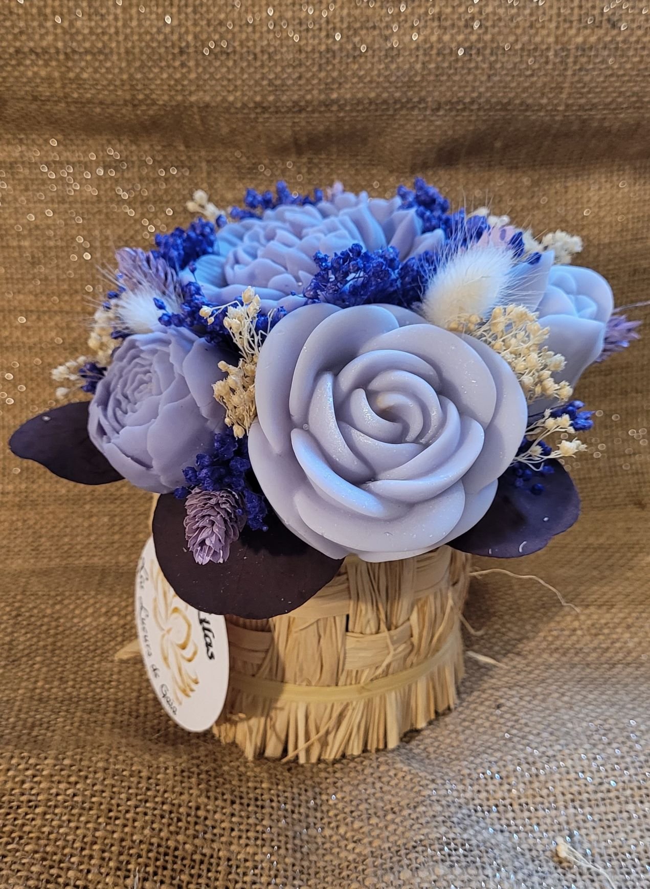 Bougie bouquet de fleurs parfum Lilas – Image 2
