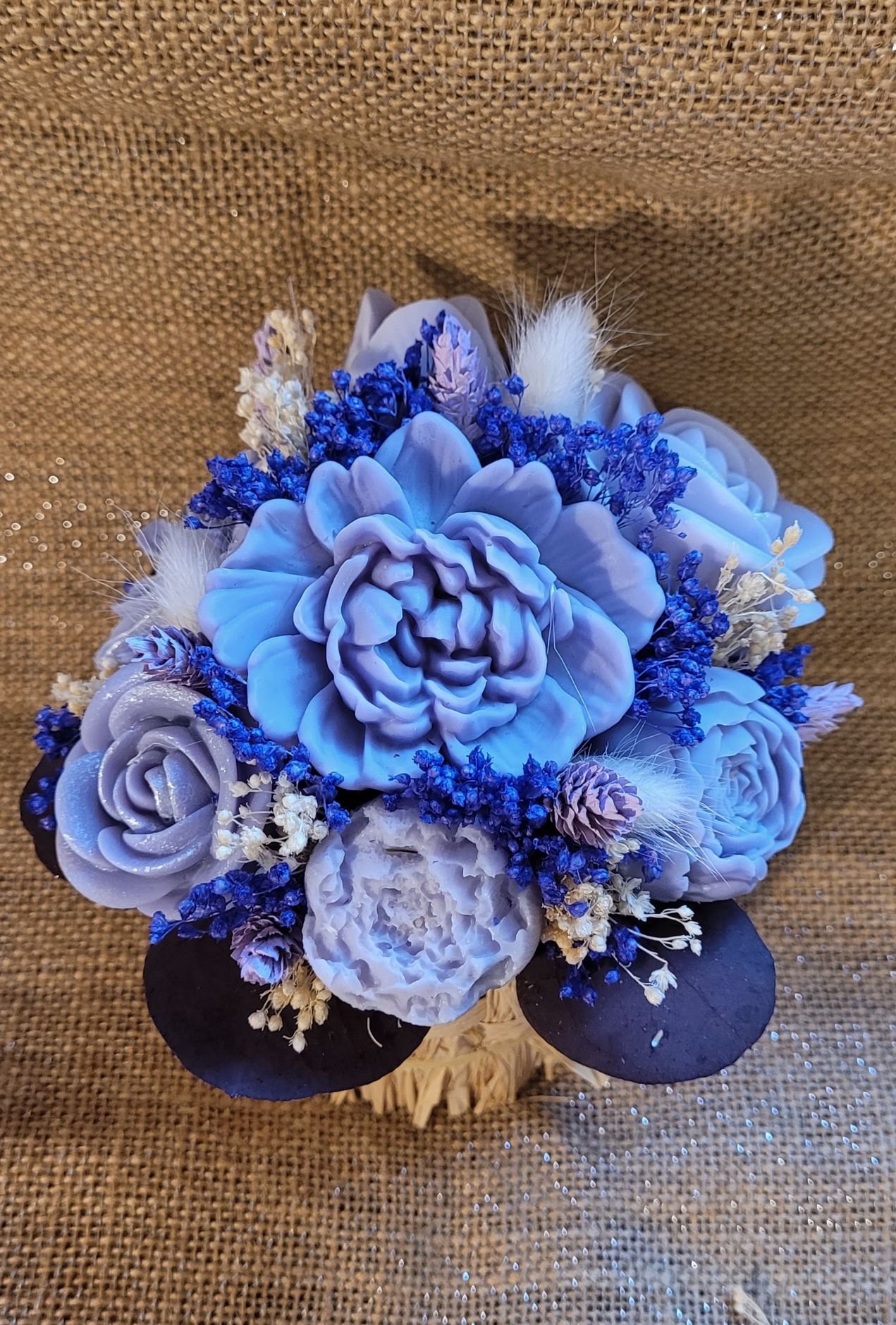 Bougie bouquet de fleurs parfum Lilas – Image 3