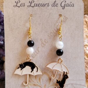 Boucles d&rsquo;oreilles Chat