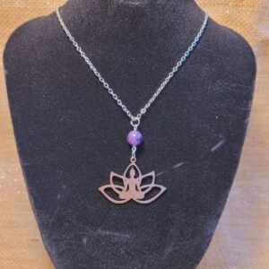 Collier Lotus Améthyste