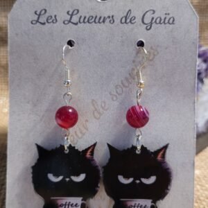 Boucles d&rsquo;oreilles Coffee Chat